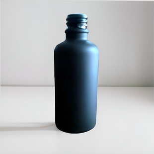 瓶空瓶子现货厂价直销50ml黑色蒙砂玻璃精油瓶 分装