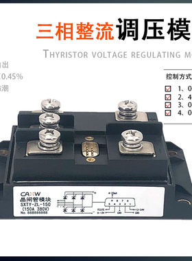 三相整流调压模块SXTY-ZL-150-200A 晶闸管 可控硅 电位器调节