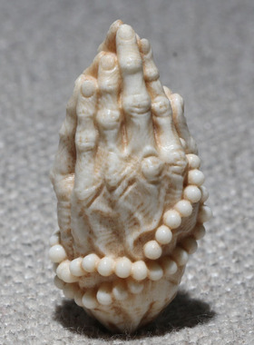 一心向佛佛手挂件双手合十摆件单颗吊坠项坠文玩手串手把件配件