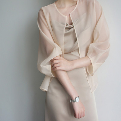 通勤风薄款防晒外套女宽松圆领