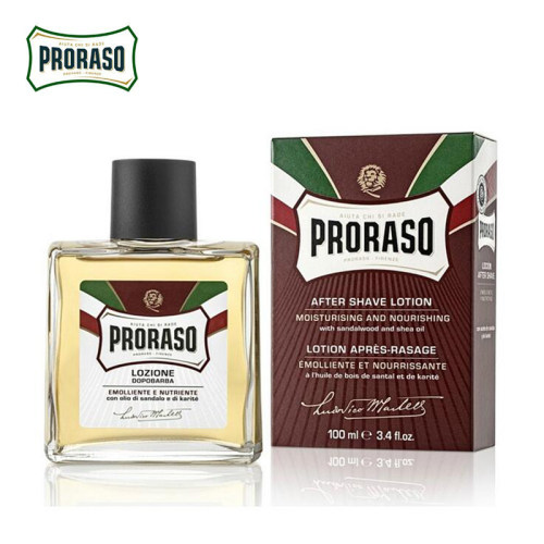 Proraso博拉索进口男士剃须后护理爽肤水檀香乳木果须后水润100ML