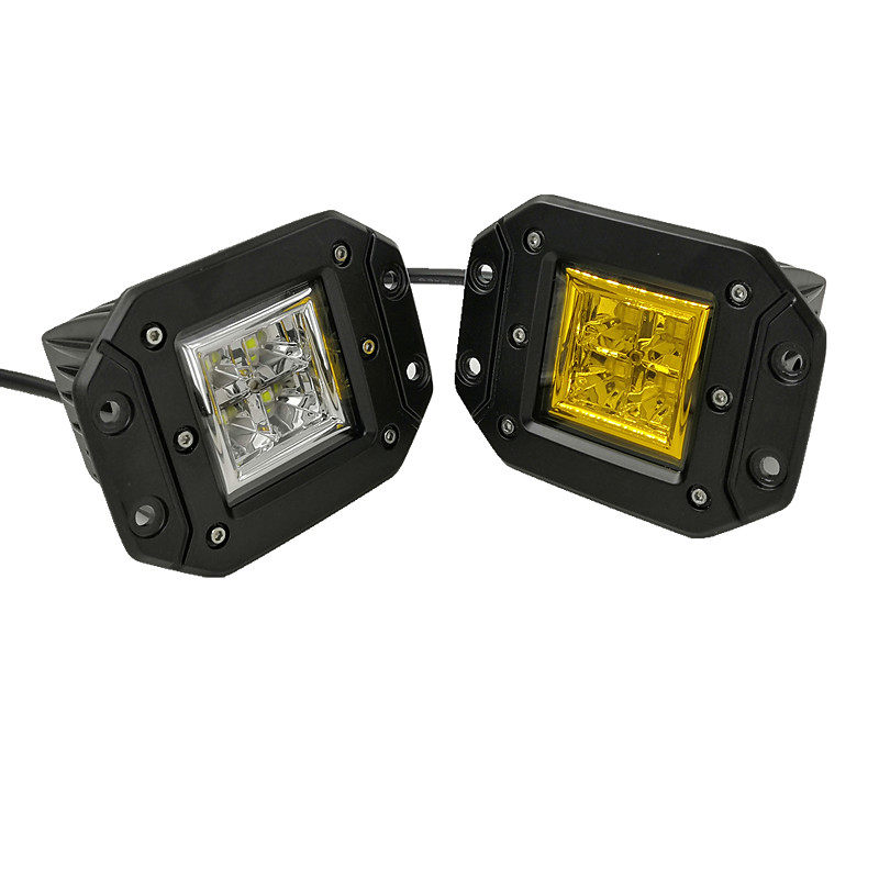 40W 자동차 LED 스포트라이트 오프로드 차량 픽업 트럭 수정된 전면 및 후면 범퍼 조명 JEEP 랩터 안개 방지 조명 브레이크 라이트 반전