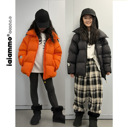 iaiammo丨25AW 「90白鸭绒」男女中童装防水保暖夹克款羽绒面包服