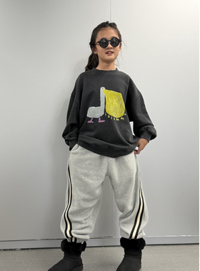 iaiammo丨25冬插画师合作款「鹈鹕」 男女中大儿童装加绒做旧卫衣