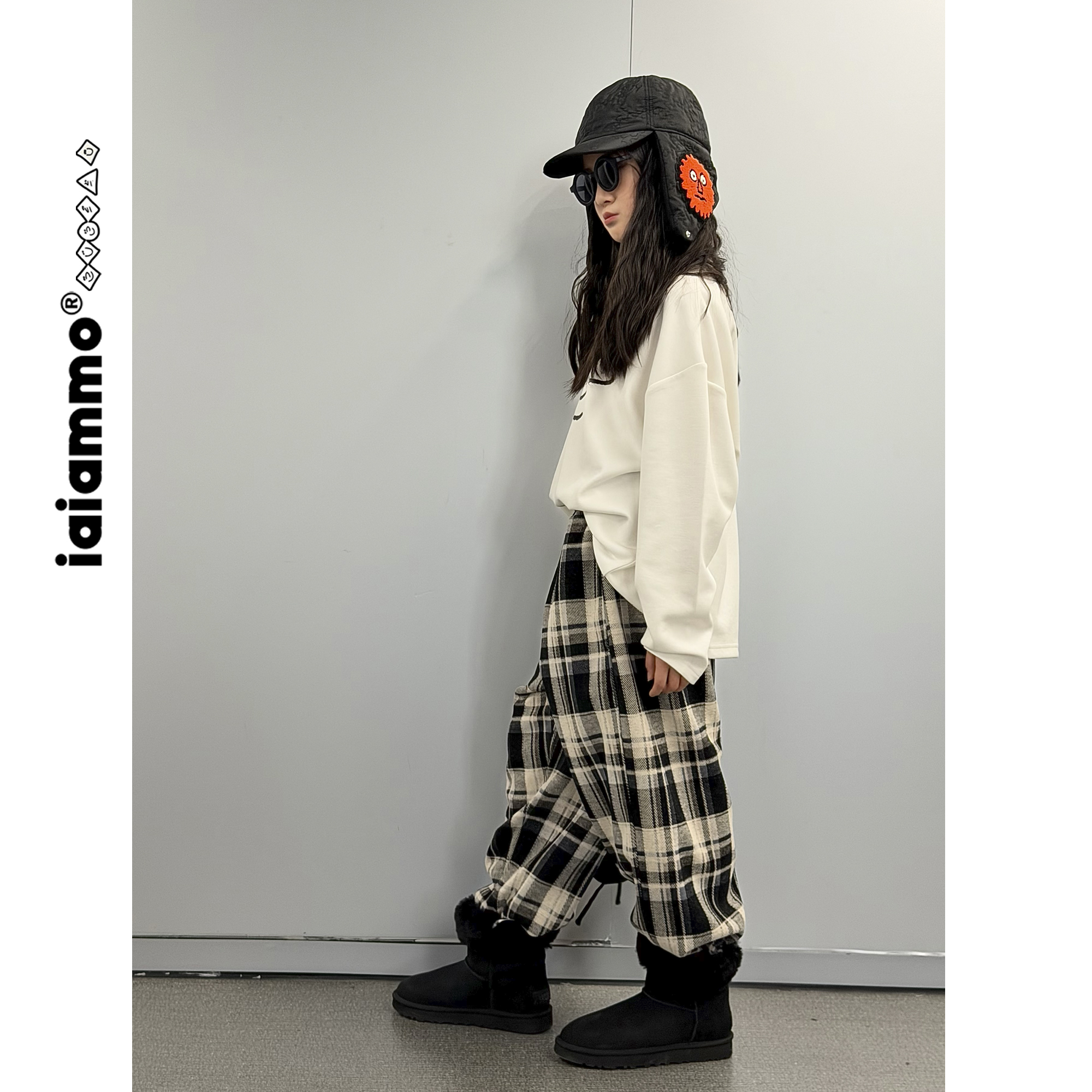 iaiammo丨25AW秋冬复古「羊毛空气层」香蕉裤弯刀裤 男女儿童卫裤