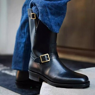 ENGINEER马皮BUTTOCK工程师 现货促销 新款 BUCO 机车靴 superXY