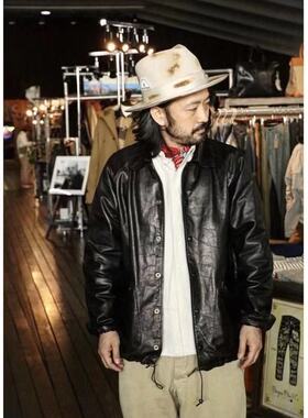 现货【superXY】Tenjin Works天神 限定老款枥木小牛皮教练员夹克