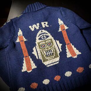 superXY 外星人重磅粗织复古开衫 现货 HAND 毛衣 GLAD 正规代理