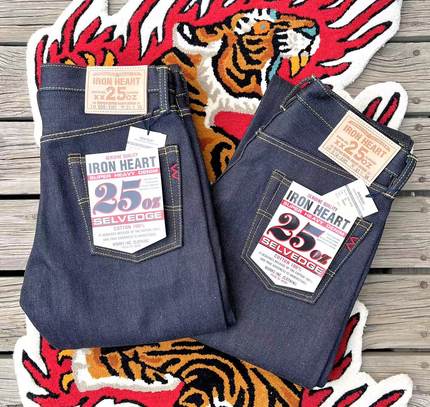 正规代理【superXY】现货IRON HEART 铁心25oz重磅634/666XHS仔裤