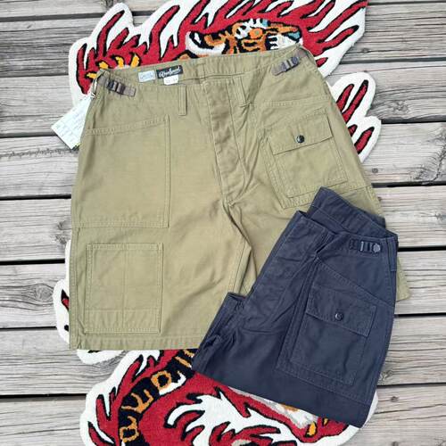 2色现货【superXY】FREEWHEELERS 新款GRUNTS多口袋工装短裤