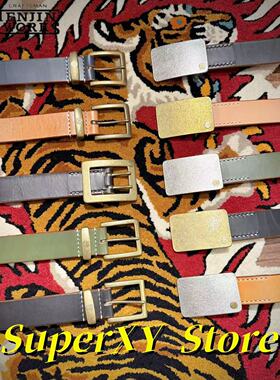 现货【superXY】天神Tenjin Works枥木牛皮复古铜扣皮带 多色可选