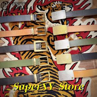 现货【superXY】天神Tenjin Works枥木牛皮复古铜扣皮带 多色可选