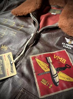 正规代理【superXY】现货 Eastman PBJ M422A 山羊皮飞行夹克 G-1