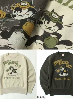 正规代理【superXY】现货2色 TOYS McCOY 拳击手菲力猫 套头卫衣