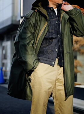 2月底到补货【superXY】The REAL McCOY'S 经典M-51鱼尾大衣风衣