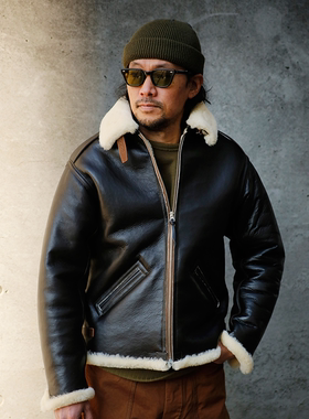 现货【superXY】The REAL McCOY'S 皮毛一体 B-6 经典飞行夹克