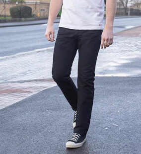 正规代理【superXY】IRON HEART 铁心 634 888S-142bb黑色仔裤