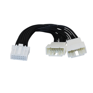 马自达16针1个公头对2个母头转接线汽车改装 线满针出口畅销产品