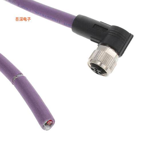 TAB62446501-002 |插头，直角CBL 2POS PLUG RA TO WIRE 3.28'