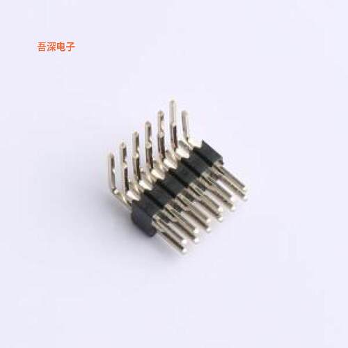 1271WR-2x6P |原装弯插,P=1.27mm排针