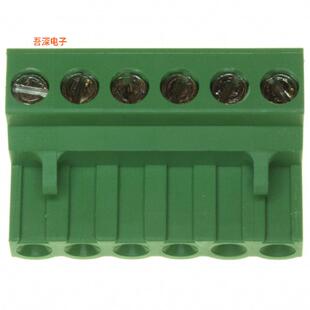 796640-6 |插头，母插口TERM BLOCK PLUG 6POS 5MM