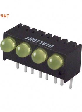 5510307004F |黄色（x 4） CBI 3MM QUAD YLW RA