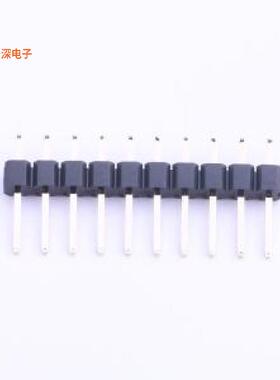 B-2100S10P-A110 |L=11.6MM镀金排针插件,P=2.54mm
