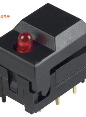5501MBLKRED |通孔SWITCH PUSH SPDT 0.3A 12V