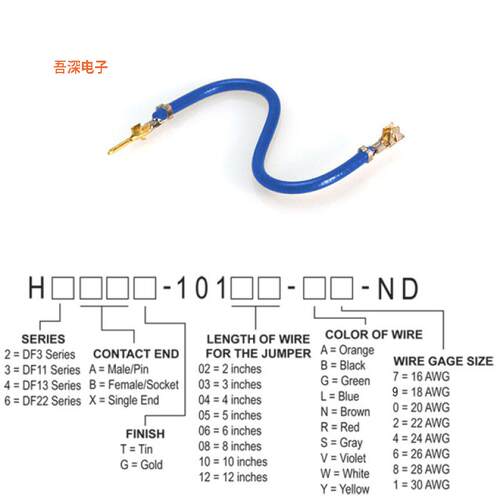 H2ABG-10104-L6 |原装全新JUMPER-H1503TR/A3049L/H1501TR 4
