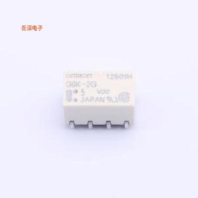 G6K-2G DC5 |原装SMD,6.5x10mmRELAY TELECOM DPDT 1A 5V