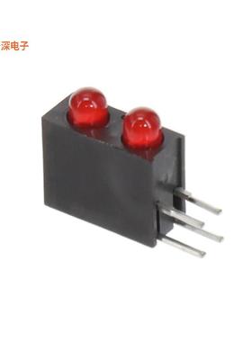 H301CRD-100 |红色（x 2） CBI 3MM BI-LVL RED DIFF RA