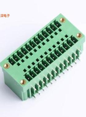 DB2ERHM-3.5-2*12P-GN |原装弯插,P=3.5mm插拔式接线