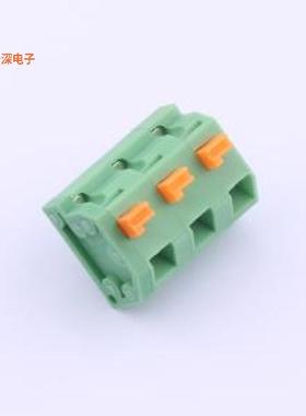 KF238-5.0-3P-1 |原装插件,P=5mm弹簧式接线