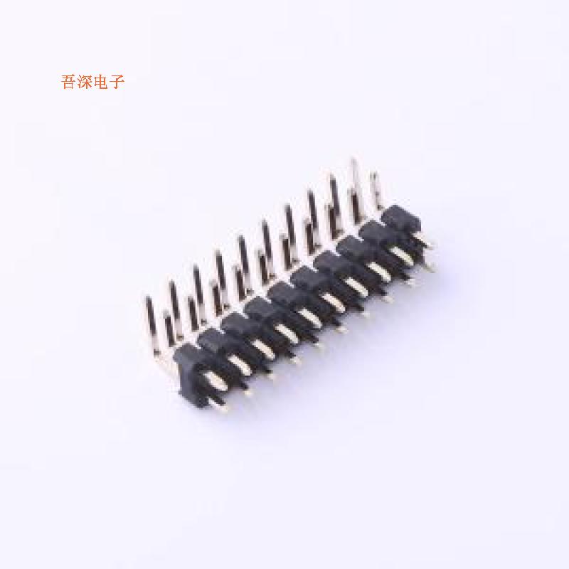 CS-1107-2X10(L10.8/15.8) |排针平3弯3 PBT 镀金