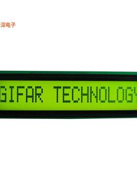 GFC1601A-YPOEJS |16.016X1STN-YYELLOW GREEN151X40X1