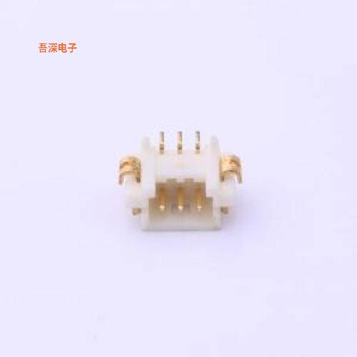 A1252WR-S-F-3P|带定位柱 镀金线对板针座SMD,P=1.25mm,卧