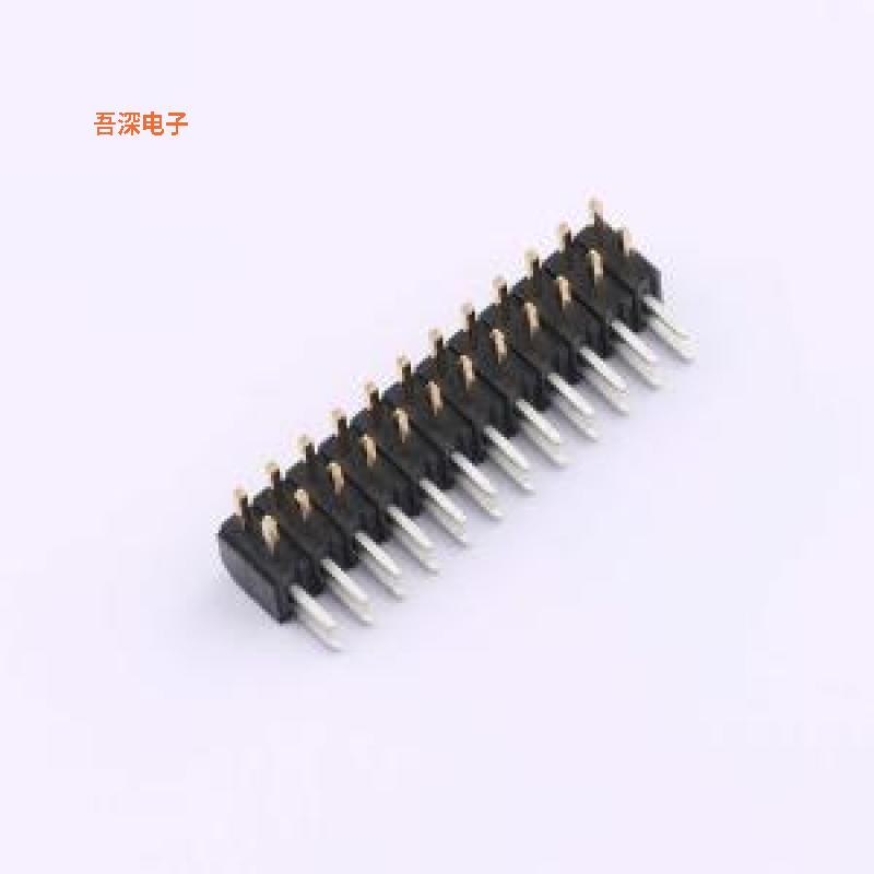 X4621WR-2x12B-C40D28 |(X4621)2.0双排单塑排针插件,P=2mm