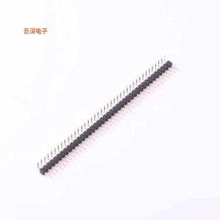 高U镀金抗氧化排针弯插 C40D28 P=2mm 40I X4611WR