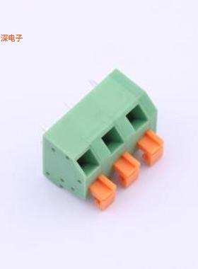 KF238-5.0-3P-3 |原装插件,P=5mm弹簧式接线