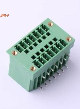 DB2ERHM-3.81-2*7P-GN |原装弯插,P=3.81mm插拔式接线