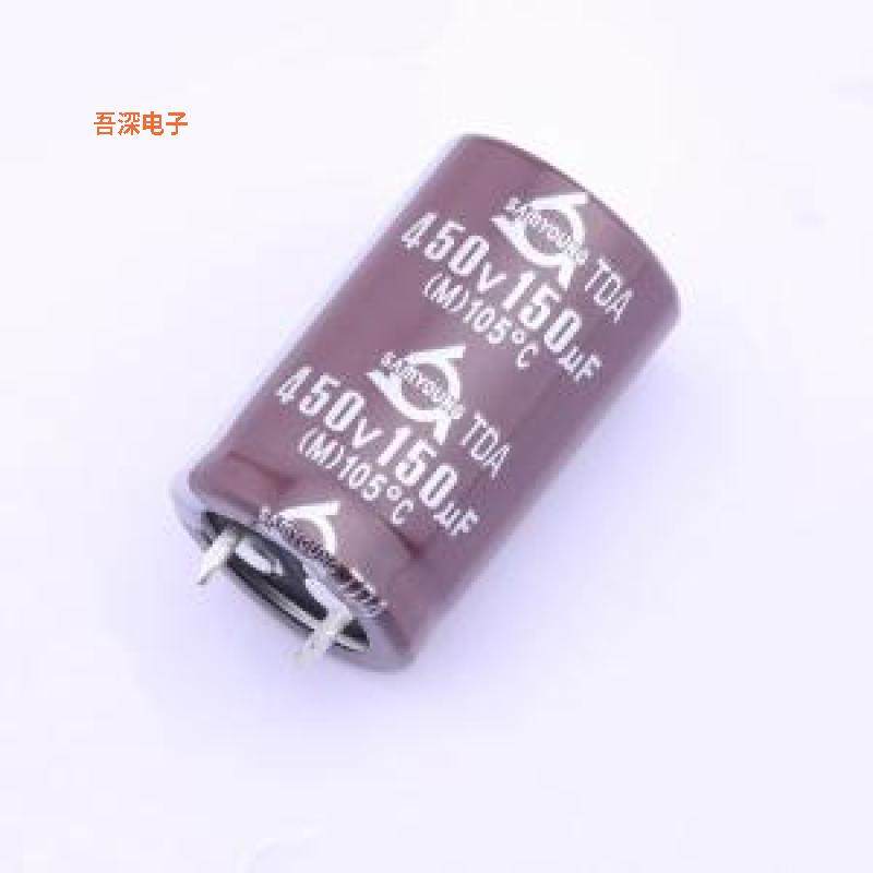 TDA 450V150 22*35 |原装插件,D22xL35mm牛角型电解