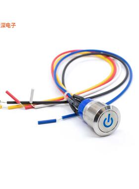 ULV4FW3SS545 |前面板安装ANTI-VANDAL, 19 MM, SPST, WIRE L