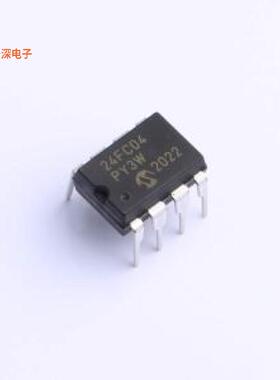 24FC04-I/P|原装PDIP-8IC EEPROM 4KBIT I2C 1MHZ 8DI