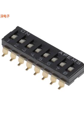 DMR08T |SPSTSWITCH SLIDE DIP SPST 0.025A 24V