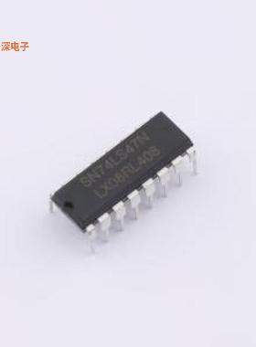 SN74LS47N(LX) |原装DIP-16数码管驱动