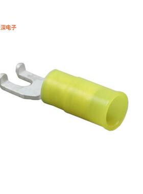 0191250074 |带法兰CONN SPADE TERM 10-12AWG #6 YEL