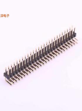 X6521WR-2x26H-C60D30 |高镀金 抗氧化排针弯插,P=2.54mm