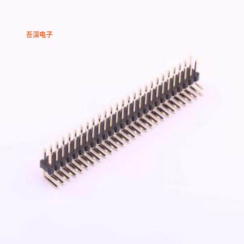 X6521WR-2x26H-C60D30 |高镀金 抗氧化排针弯插,P=2.54mm