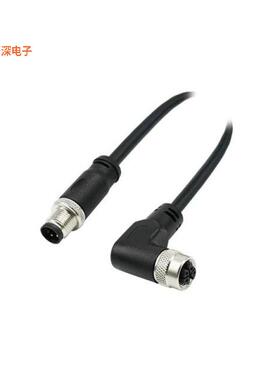 CL4AD07M002 |插座CBL 4POS RCPT TO PLUG RA 6.56'