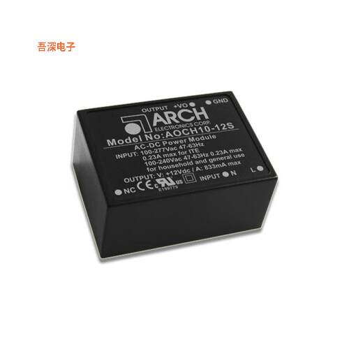 AOCH10-15S|封闭式AC/DC CONVERTER 15V 10